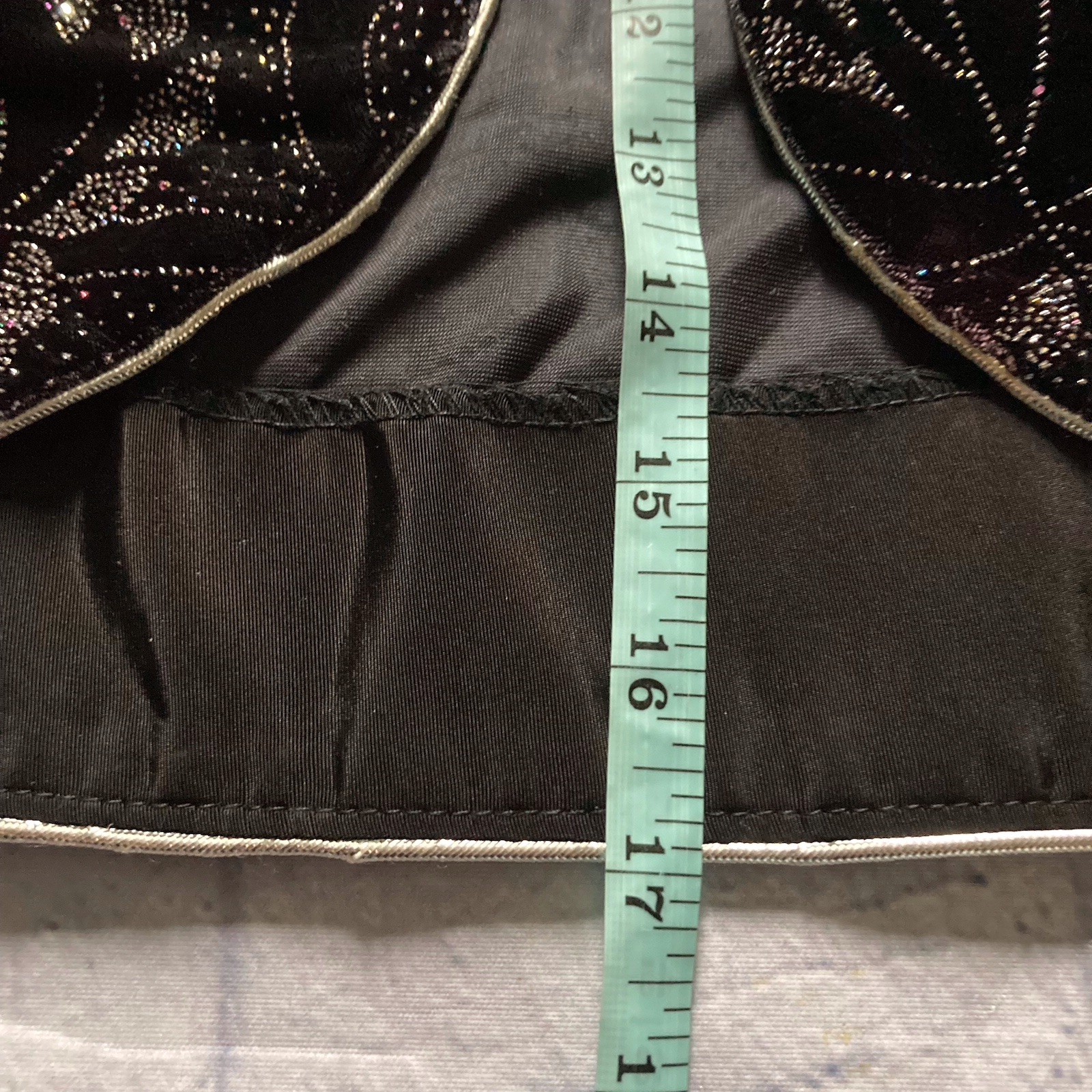 Vintage Women’s Jeri Marque Bolero Jacket Petite 1980’s Encrusted Black Cherry