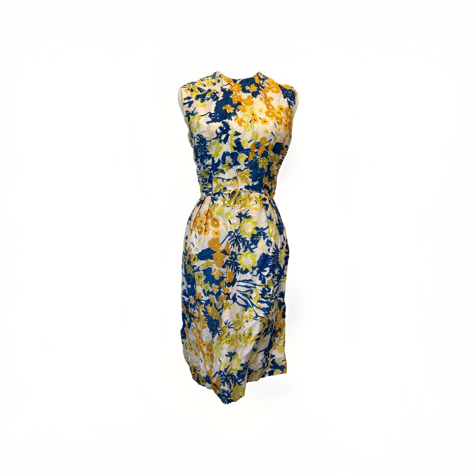 Vintage Mid Century Modern Women’s Sleeveless Knee length Dress