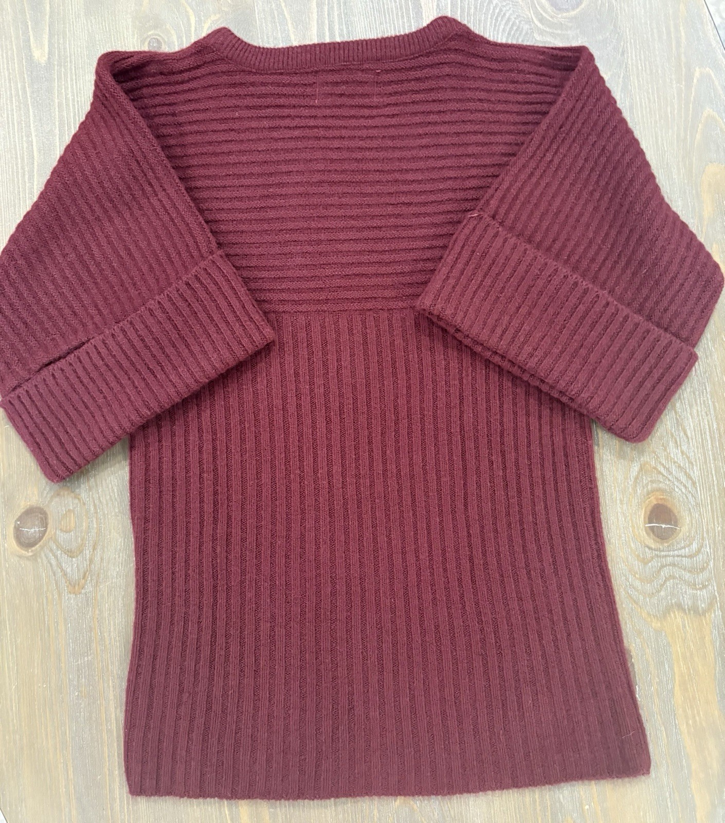 Sears JR Bazaar Vintage Sweater 70s Size Small Womens Knit Ribbed Vtg