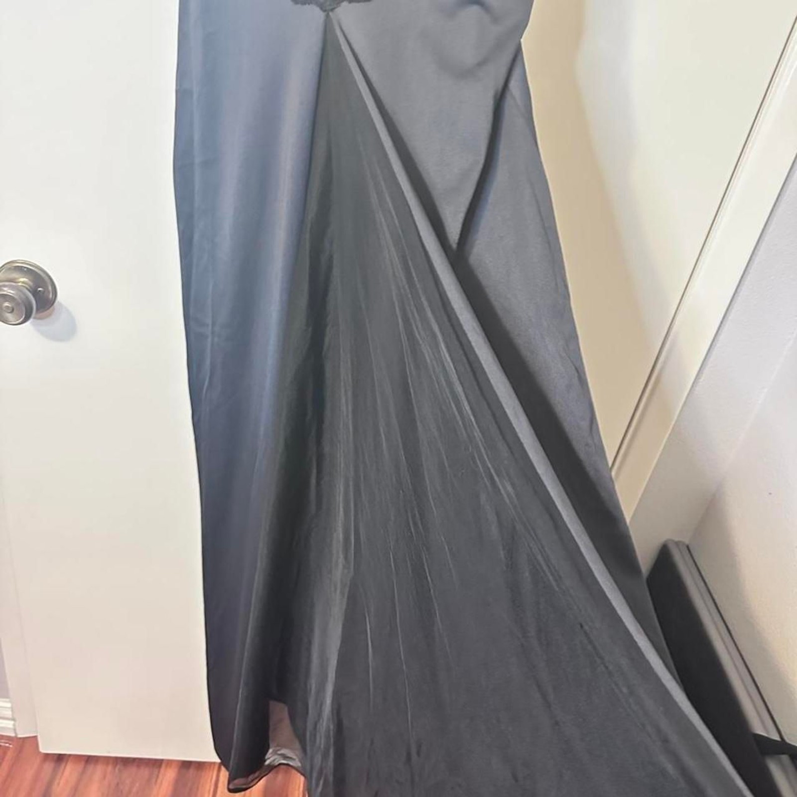 Glydons of Hollywood Vintage Glam Black Night Gown Negligee