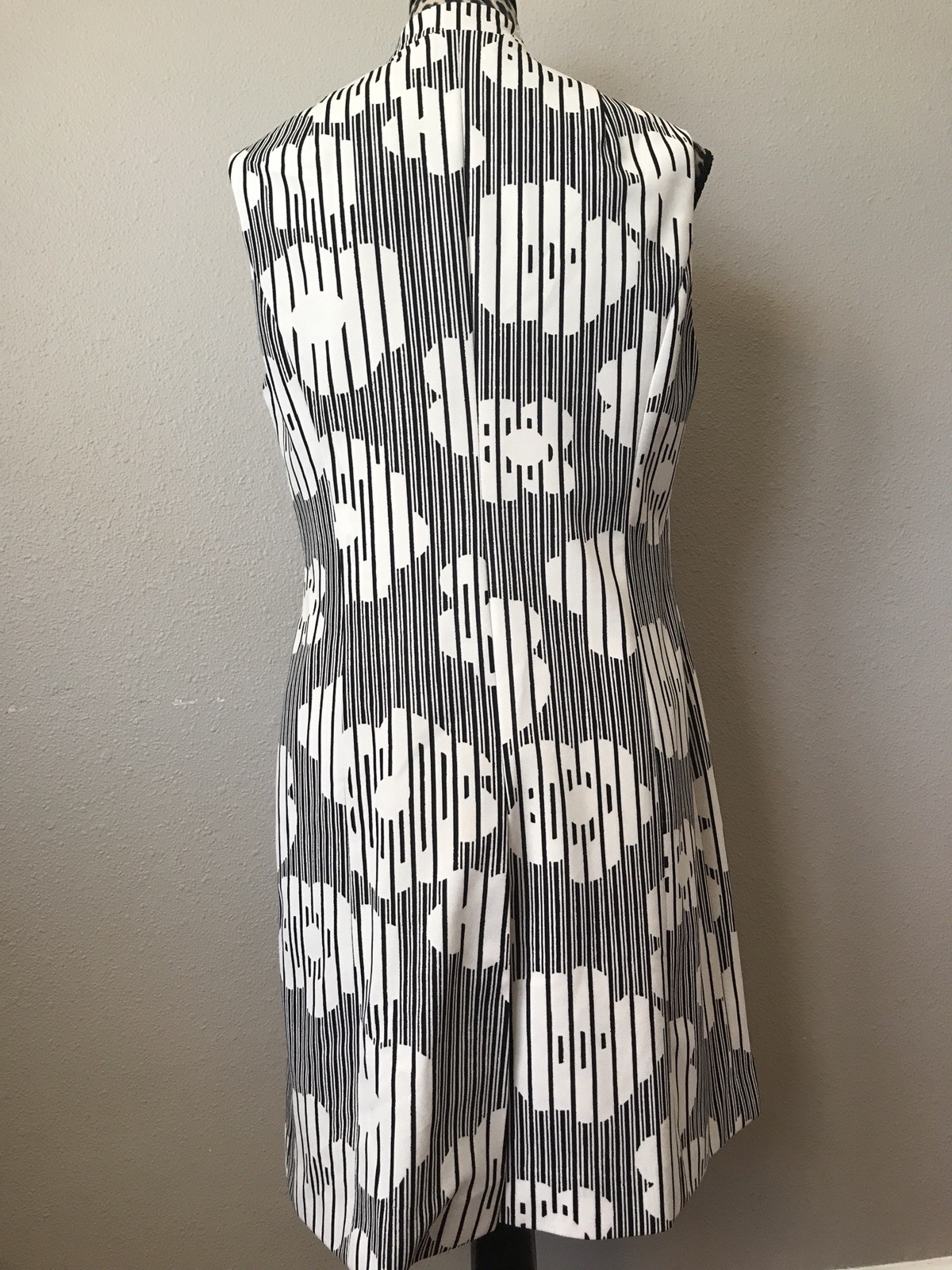 Vintage Lucie Linden floral print button front dress size 42