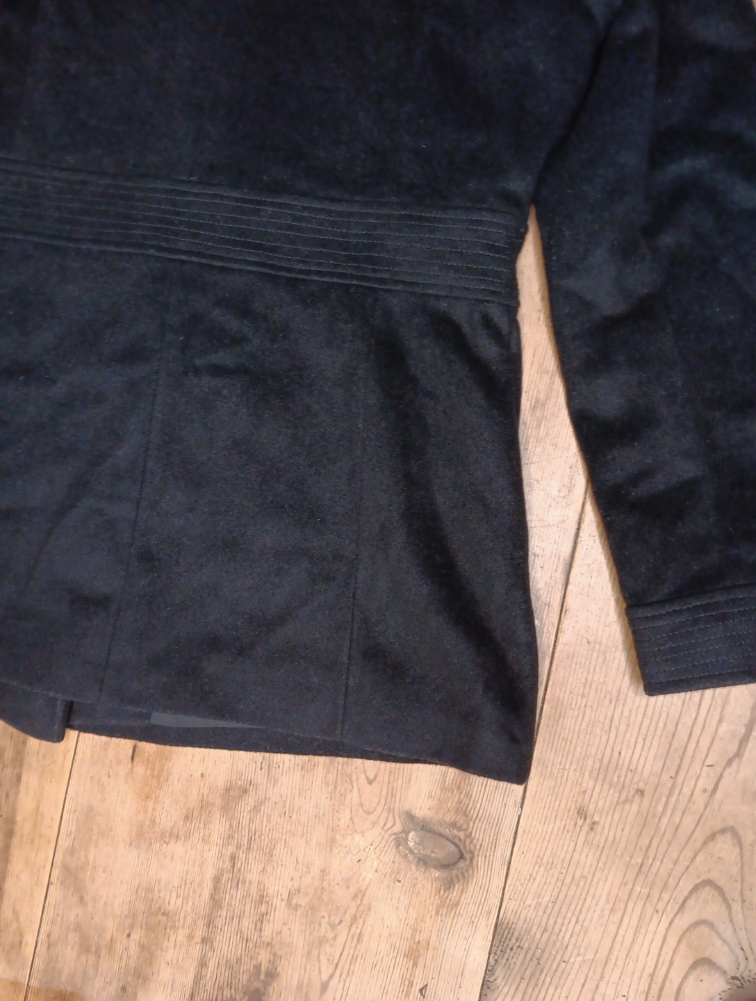 VTG Preston & York Womens 10 Peacoat Black 100% Wool Lined Pockets Winter