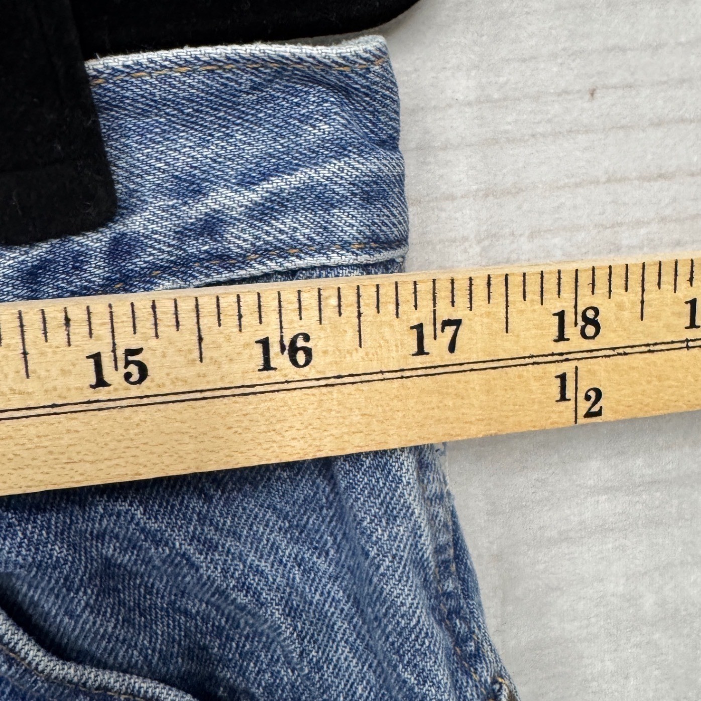 Vintage Gitano Jeanswear High Waisted Tapered Leg Denim Jeans Blue 18P Petite