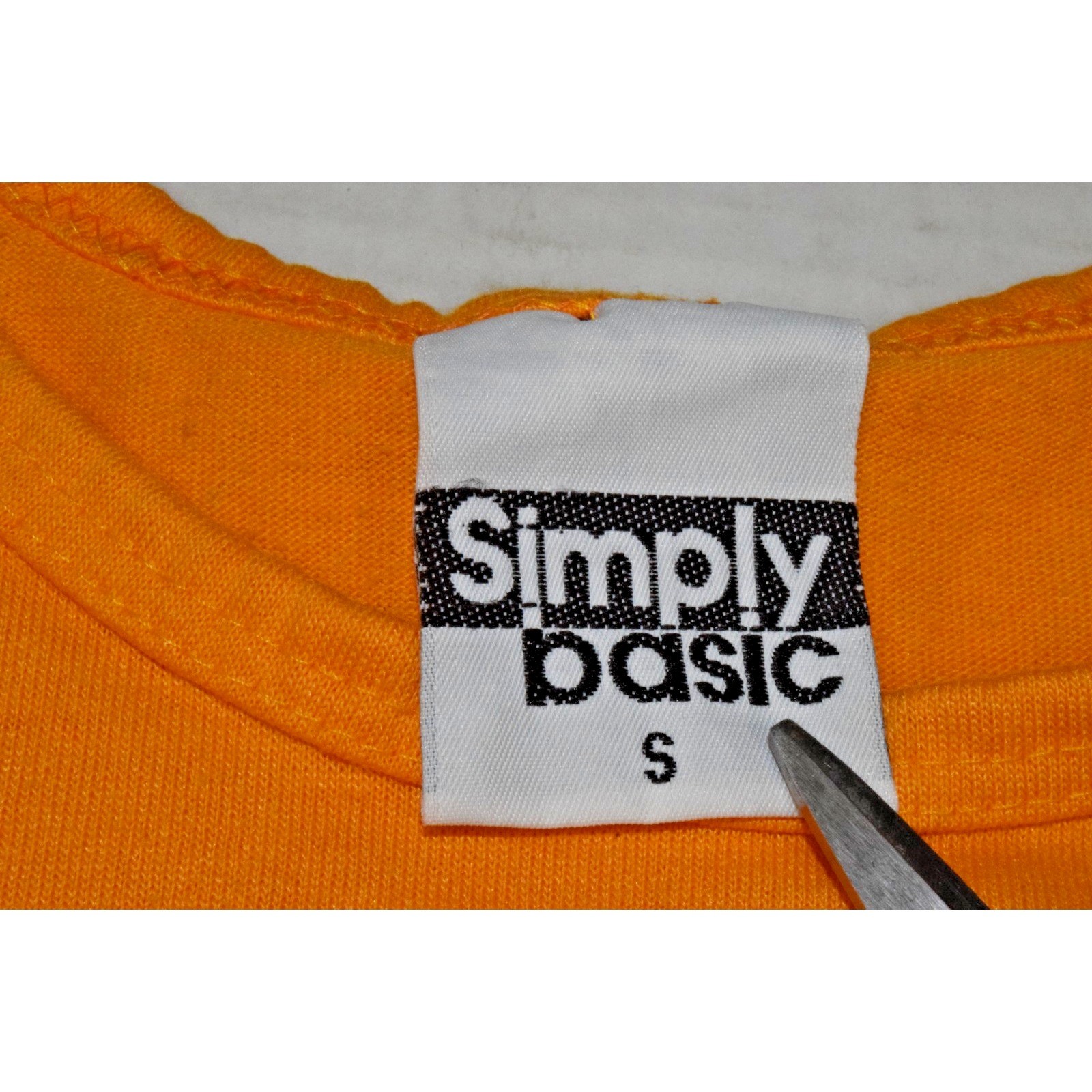 Vintage Tank Top Simply Basic Size S 90s Marigold Yellow Classic Cotton Made USA