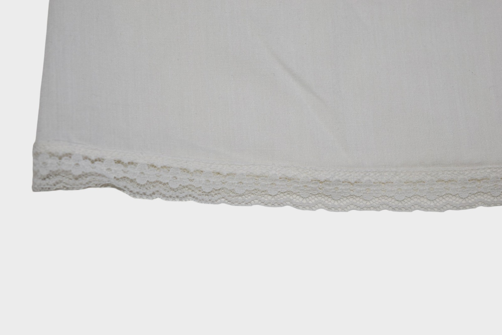 Vintage Figurfit Dress Womens 48 White Lace Spaghetti Strap Camisole Slip