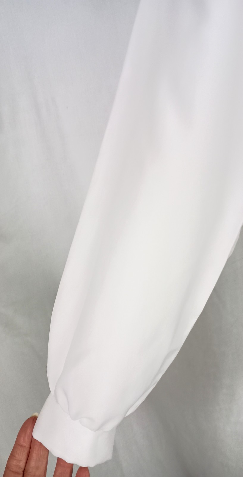 Vintage 80’s Harmal Ladies White Polyester Long Sleeve Casual/Dressy Blouse Md