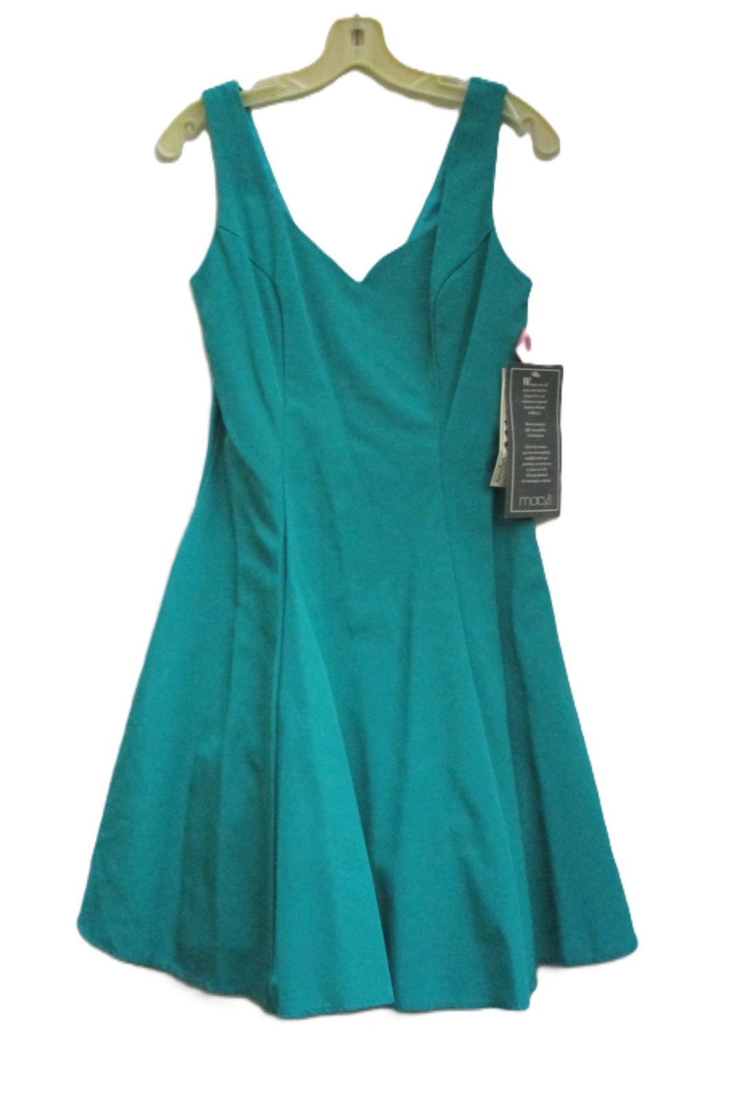 Vintage KAREN LUCAS for NIKI Turquoise Formal Dress with Crinoline Womens Size 8