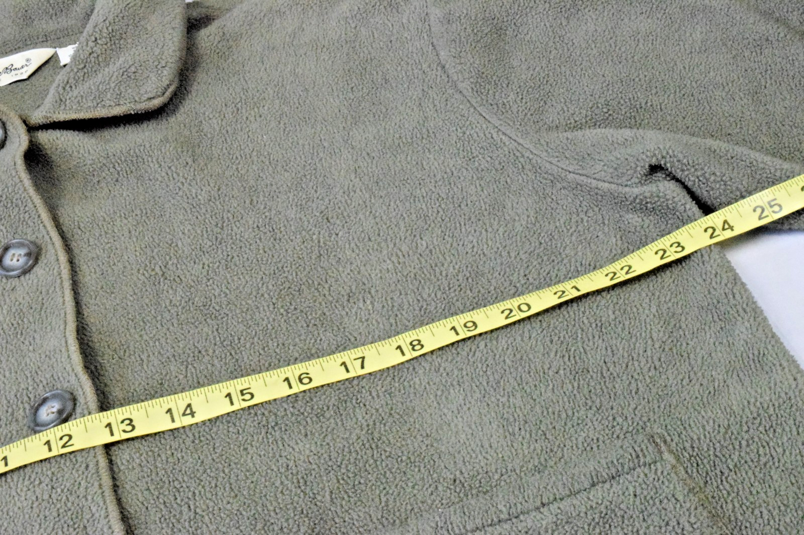 Vintage Fleece Jacket Eddie Bauer Size L 90s Sage Green All Season Made USA