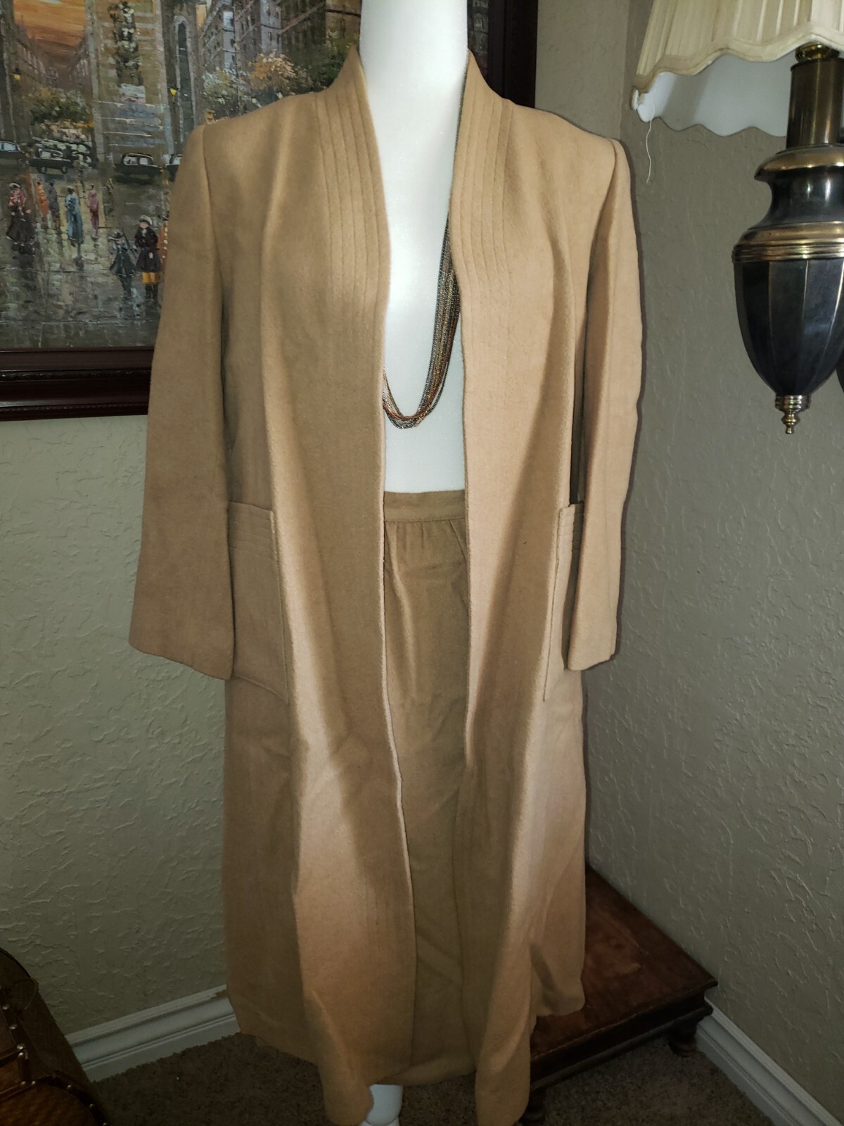 Vintage Coat and Skirt set Camel Hair 40’s/50’s