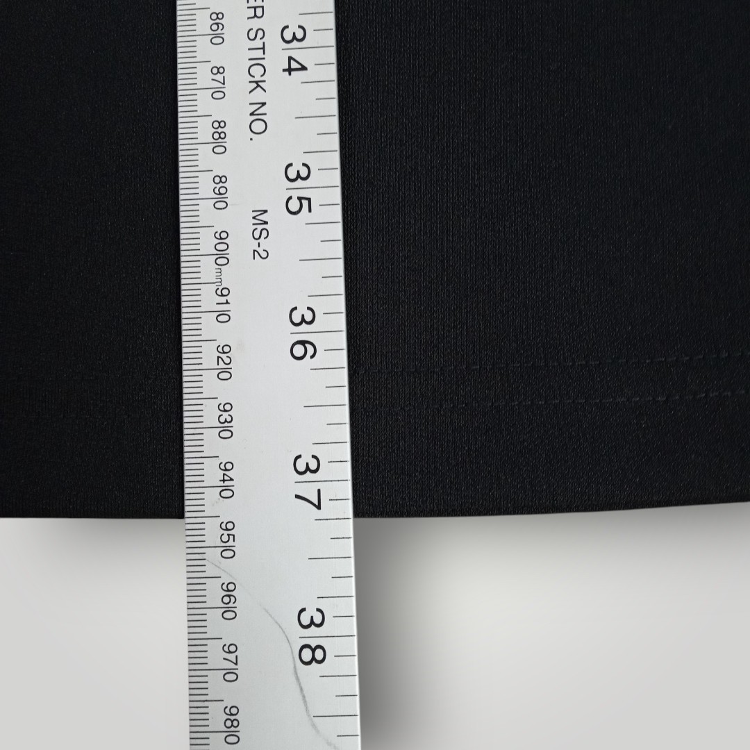 Victor Costa Occasion Women’s L Black Long Skirt Side Slit Elastic Waist