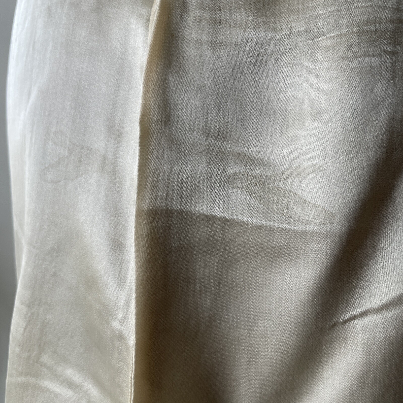 Antique VOLUP 1920s – 1930s Silk Step In Button Up Crotch Teddy Dress Slip XXL