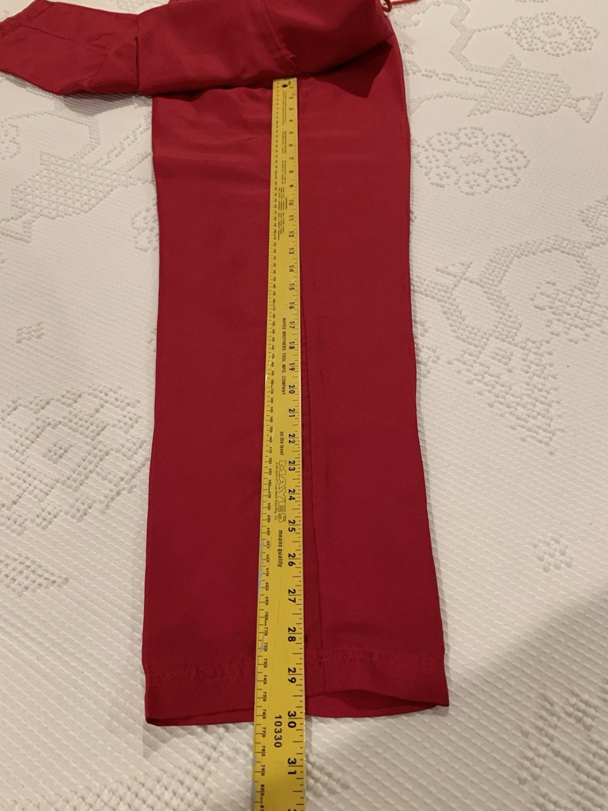 Janeve Rhythm Sport 2 Pc Windbreaker Track Suit Red Wine 100% Silk Sz M EUC!