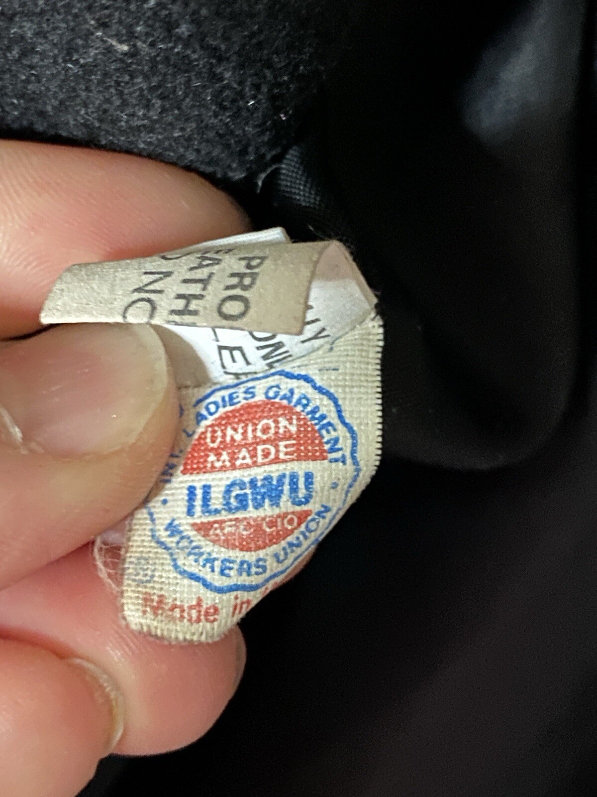 Vintage ILGWU Int Ladies Garment Workers Union Karizma Coat Snake Leather Sz 11