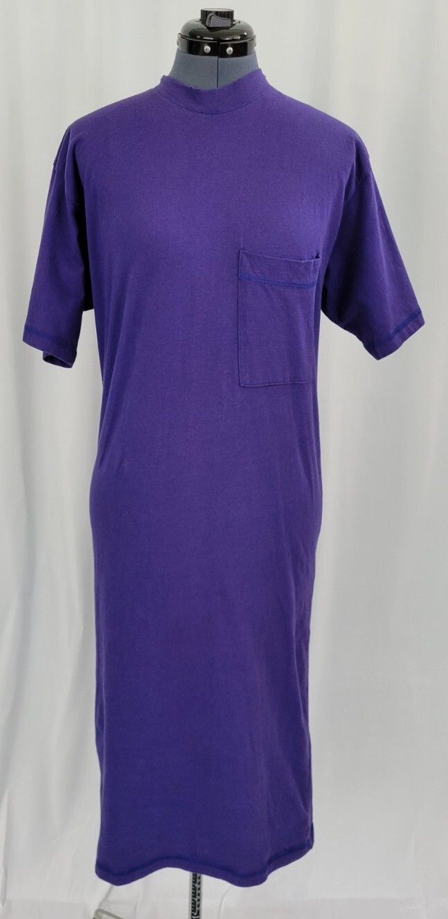 Vintage Purple Tee Shirt Dress with Button Up Back by Limited Express Size Small