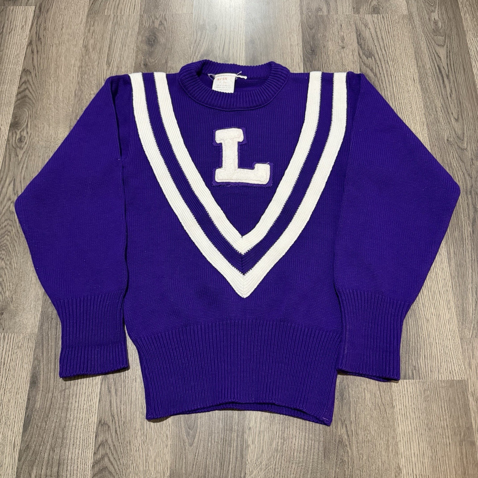 VTG 70s Spirit by Logan Varsity Letter Sweater Cheerleading Knit Womens USA XS/S