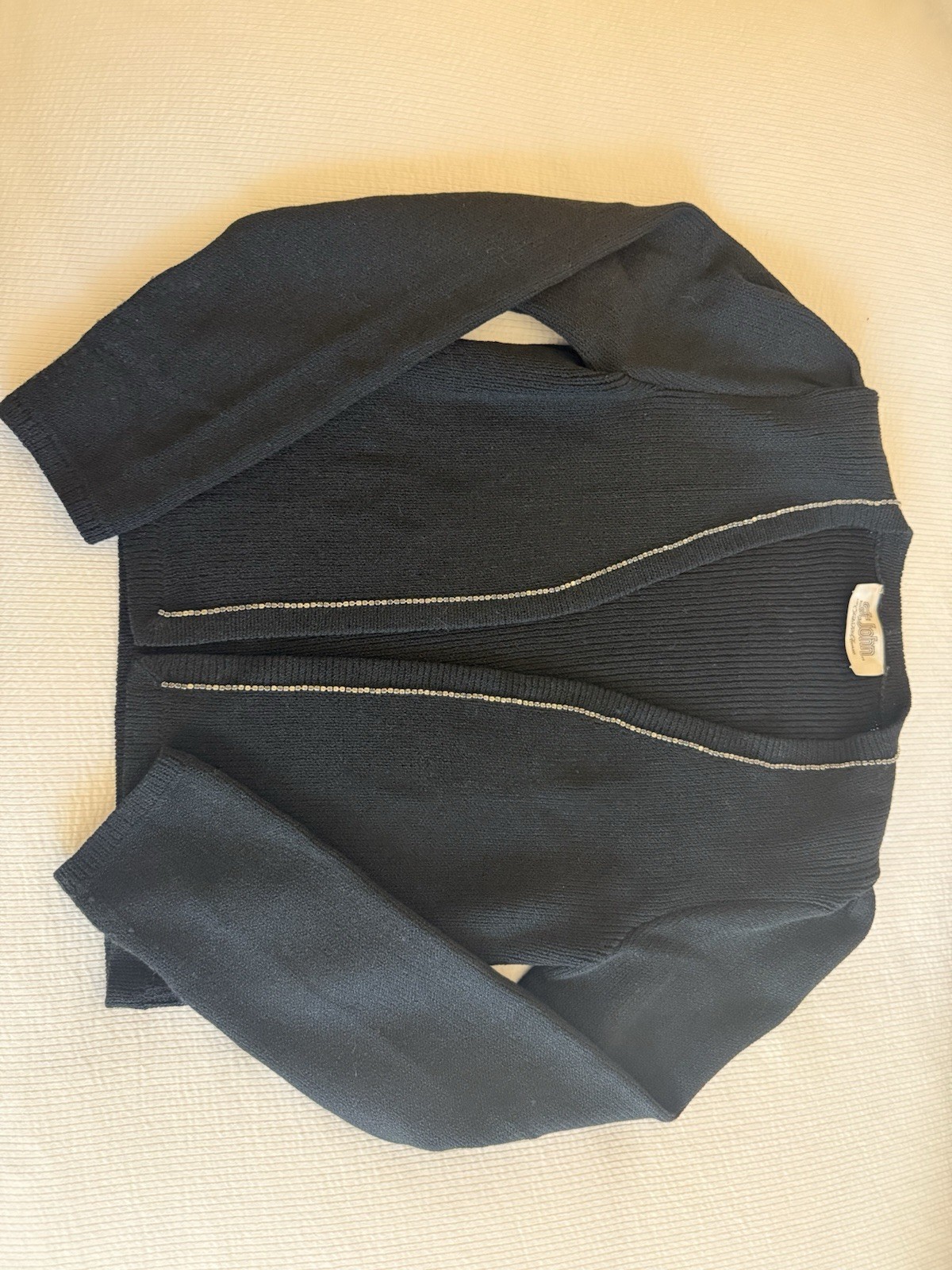 Vintage St. John Boutique Women’s Knit Sweater and Dress Set Size Small Black S