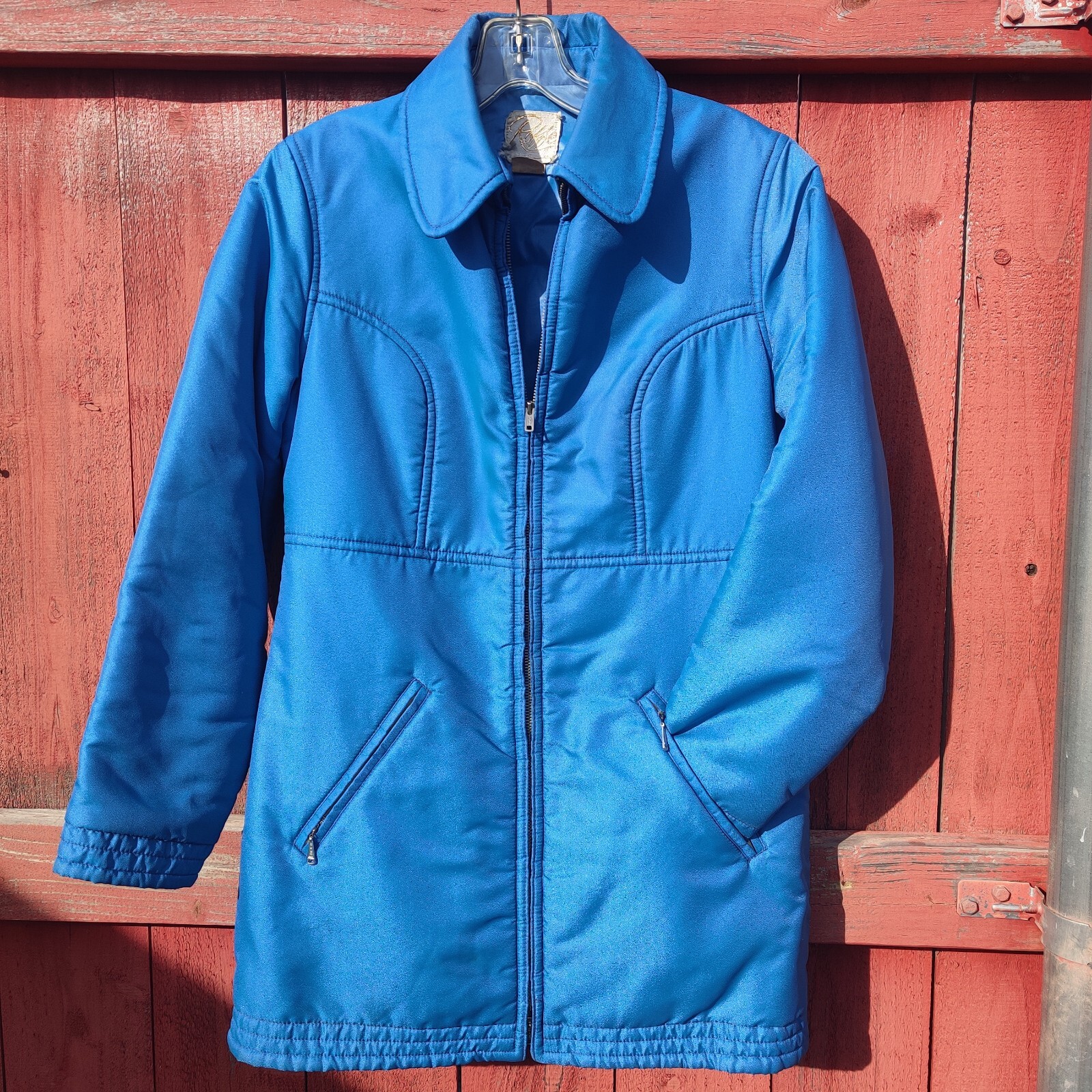 Vintage Roffe Women’s Ski Sally Jacket Coat Bright Blue Sz Medium