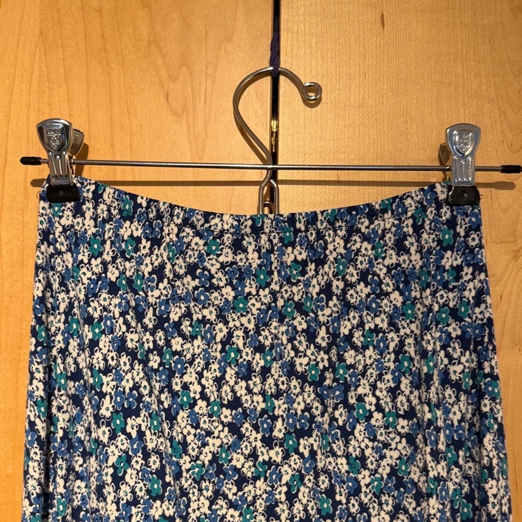 Carol Anderson Collection Petites: Floral Blue Maxi Skirt with Gift!