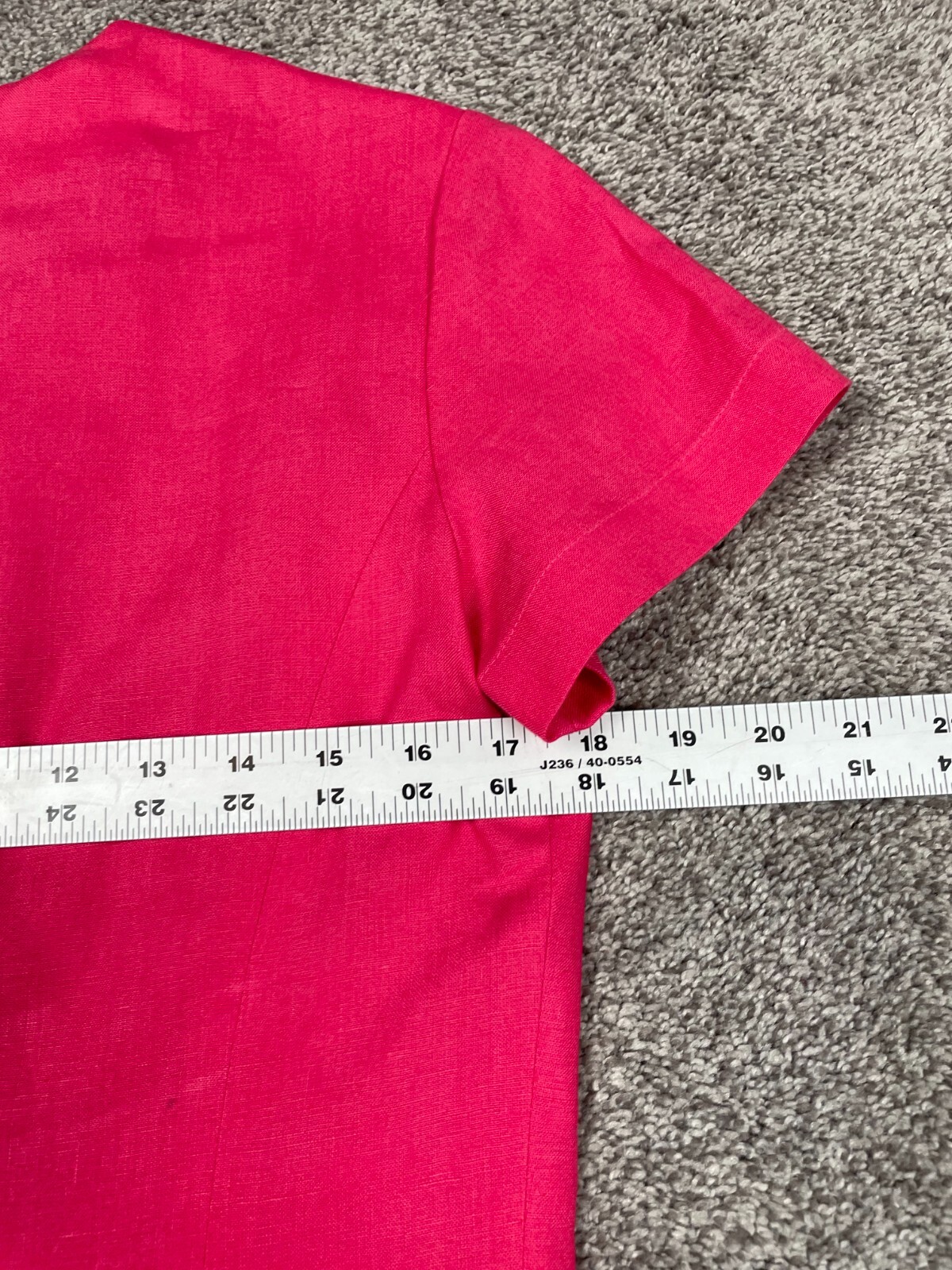 Vintage Ralph Lauren Dress Womens 8 Hot Pink Linen Sheath Preppy Classic Barbie