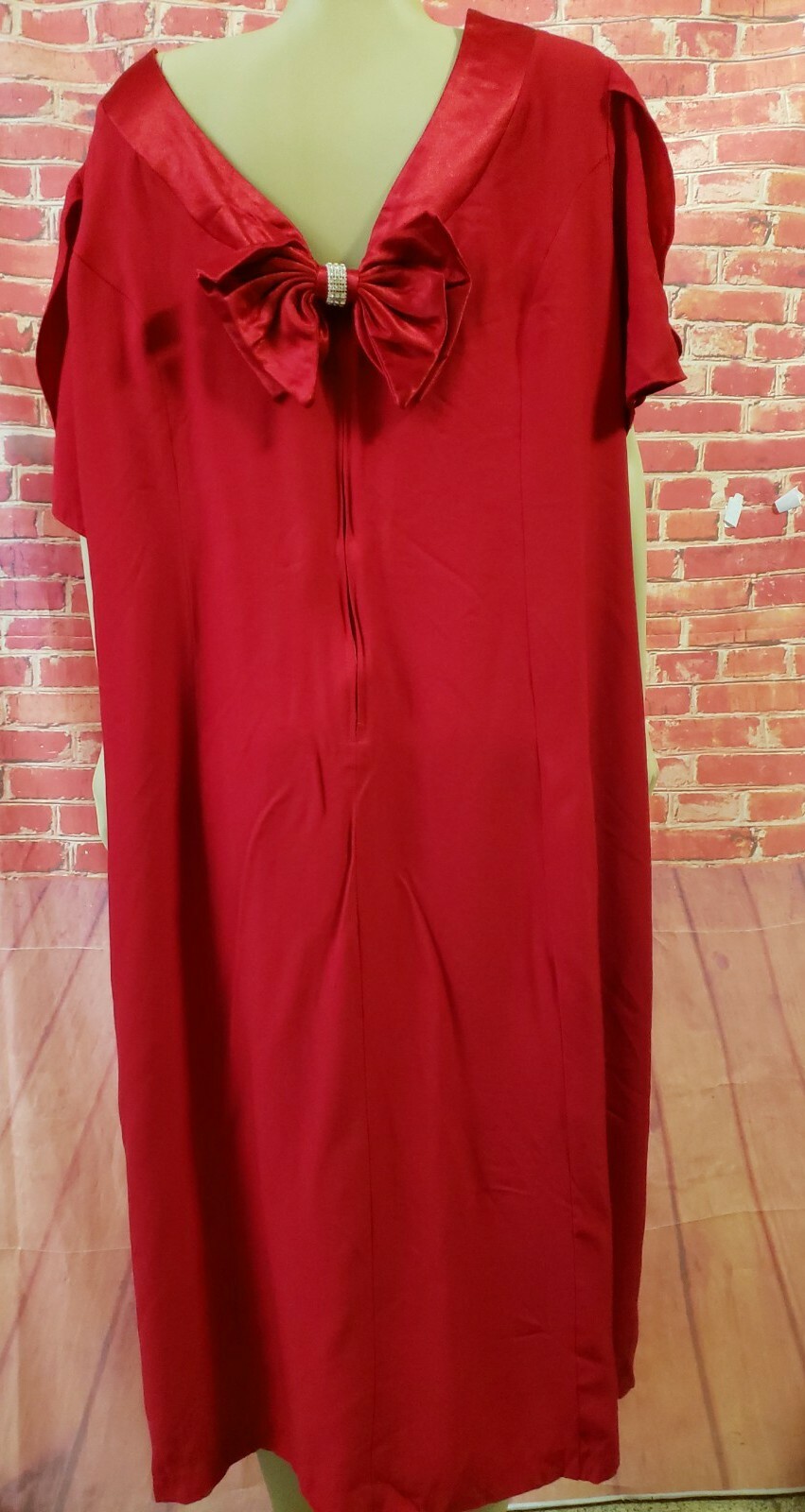 Sue Brett Collection Women’s Vintage 50’s Rare Dress SIZE 6 Red Short Slv #C6