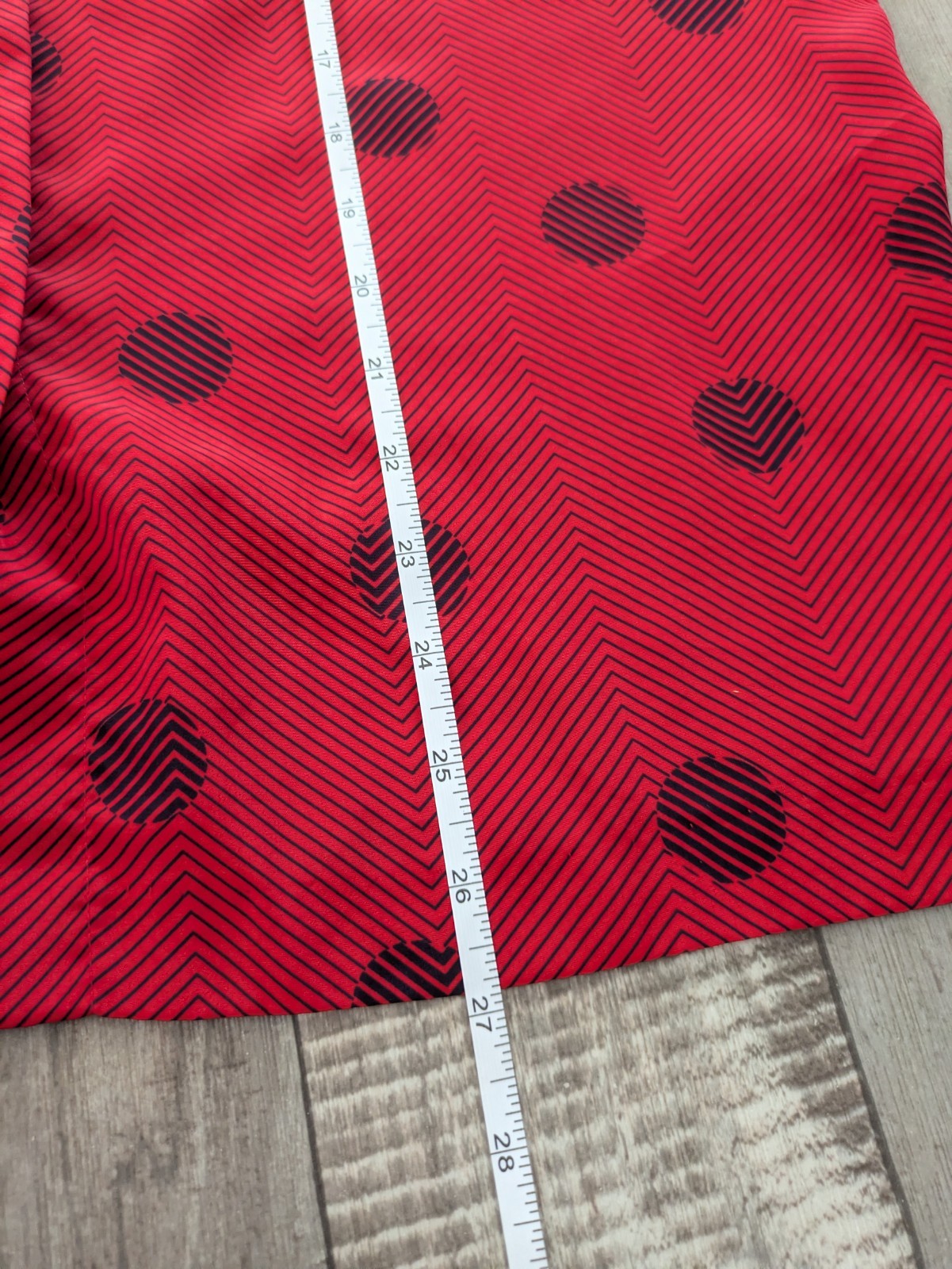 Vintage Jantzen Red Black Polka Dot Tie Neck Secretary Blouse Retro Chic 70’s