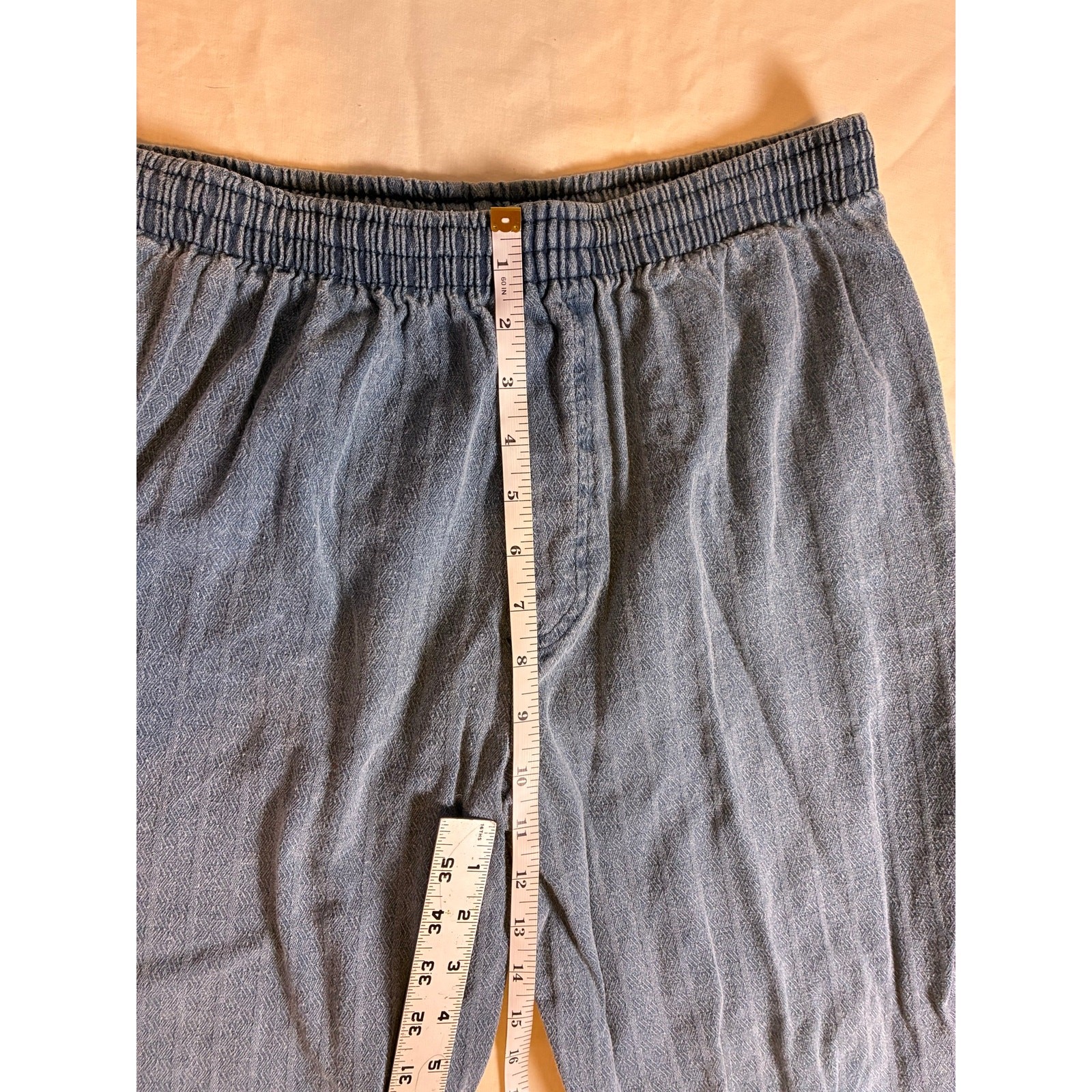 Vintage Rap Boys Jeans XL Elastic Waist Acid Wash Denim Pants 90s Streetwear USA