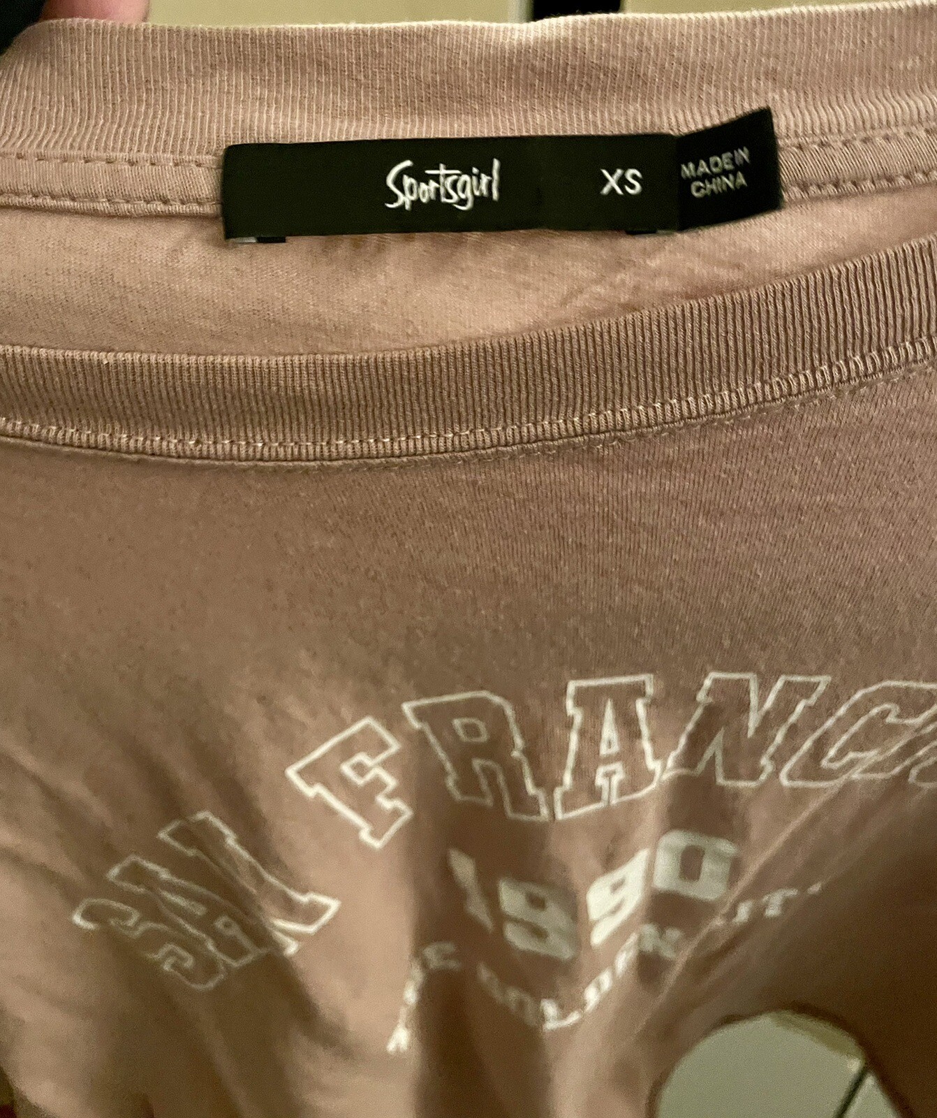 Vintage SPORTSGIRL Blouse Cropped TShirt Graphic Top Gen Z Preppy Streetwear S