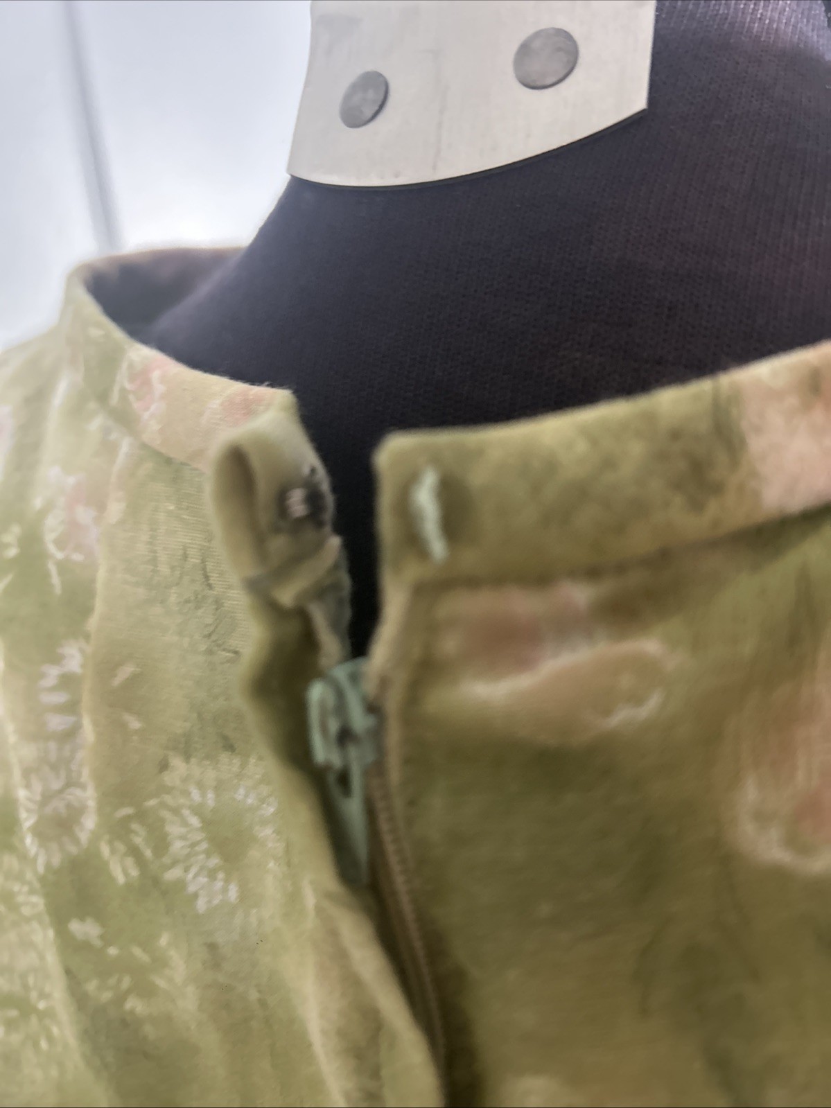 Vintage 1950’s Jean Lang Original Green Floral Print Dress