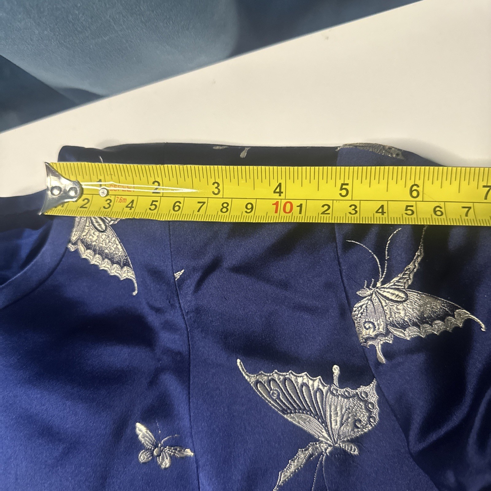 Ying Tai Ltd Vintage Women Jacket Silk Gold Butterfly Motif Hong Kong Boutique
