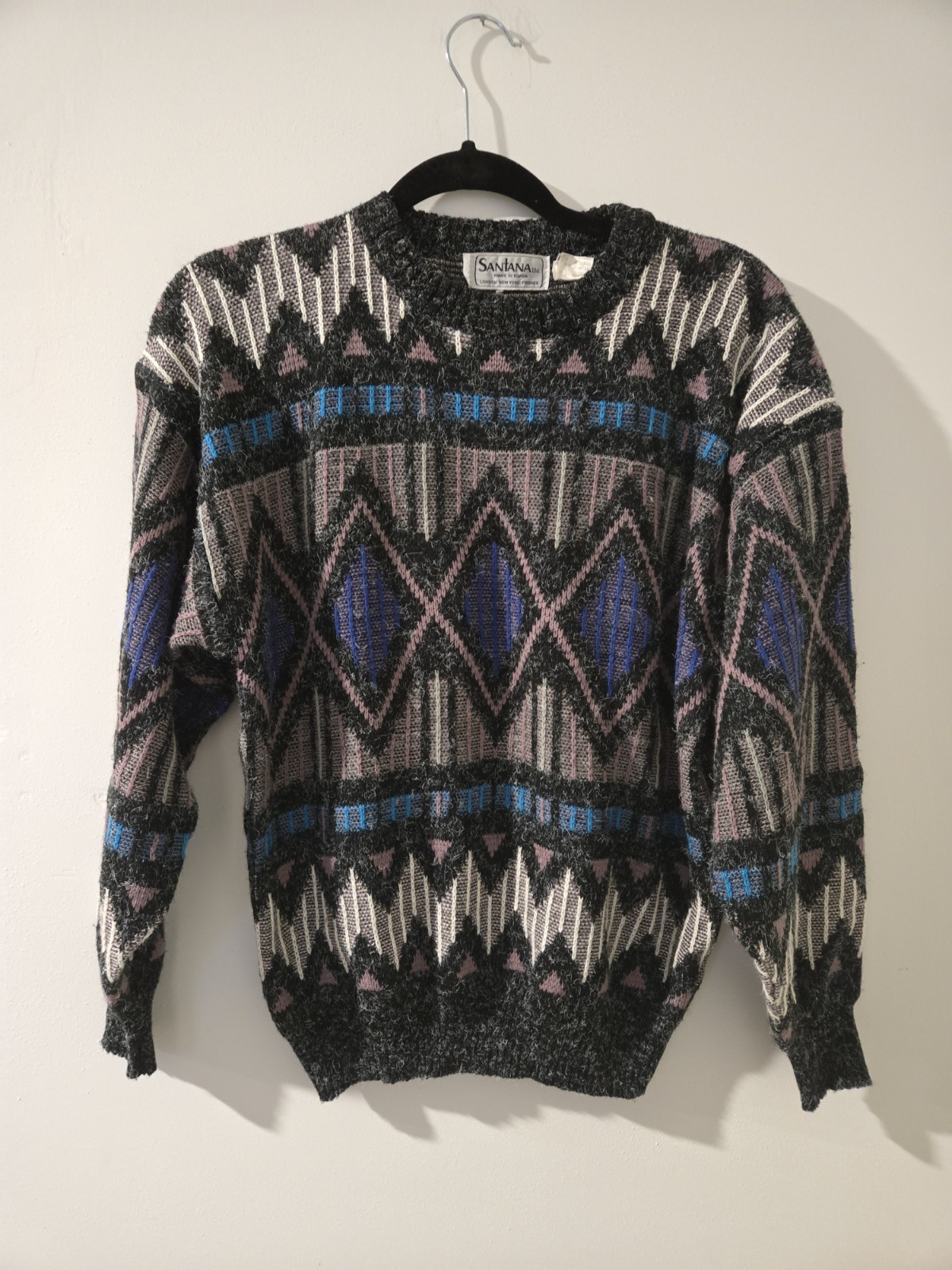 Vintage 80s Ugly Sweater Sz M Grandma Sweater