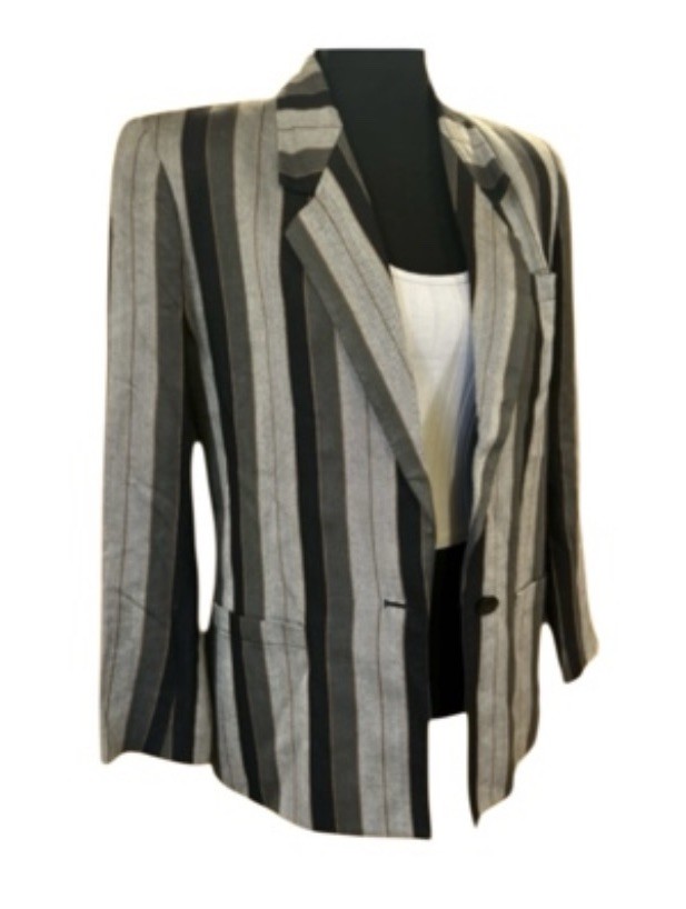 VINTAGE! 1980S STIRLING COOPER STRIPED BLAZER! EXCELLENT CONDITION! *RARE*