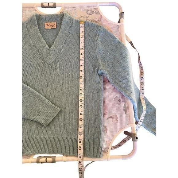 Vintage 1960s Tami 100% Shetland Wool Sweater Marina Blue