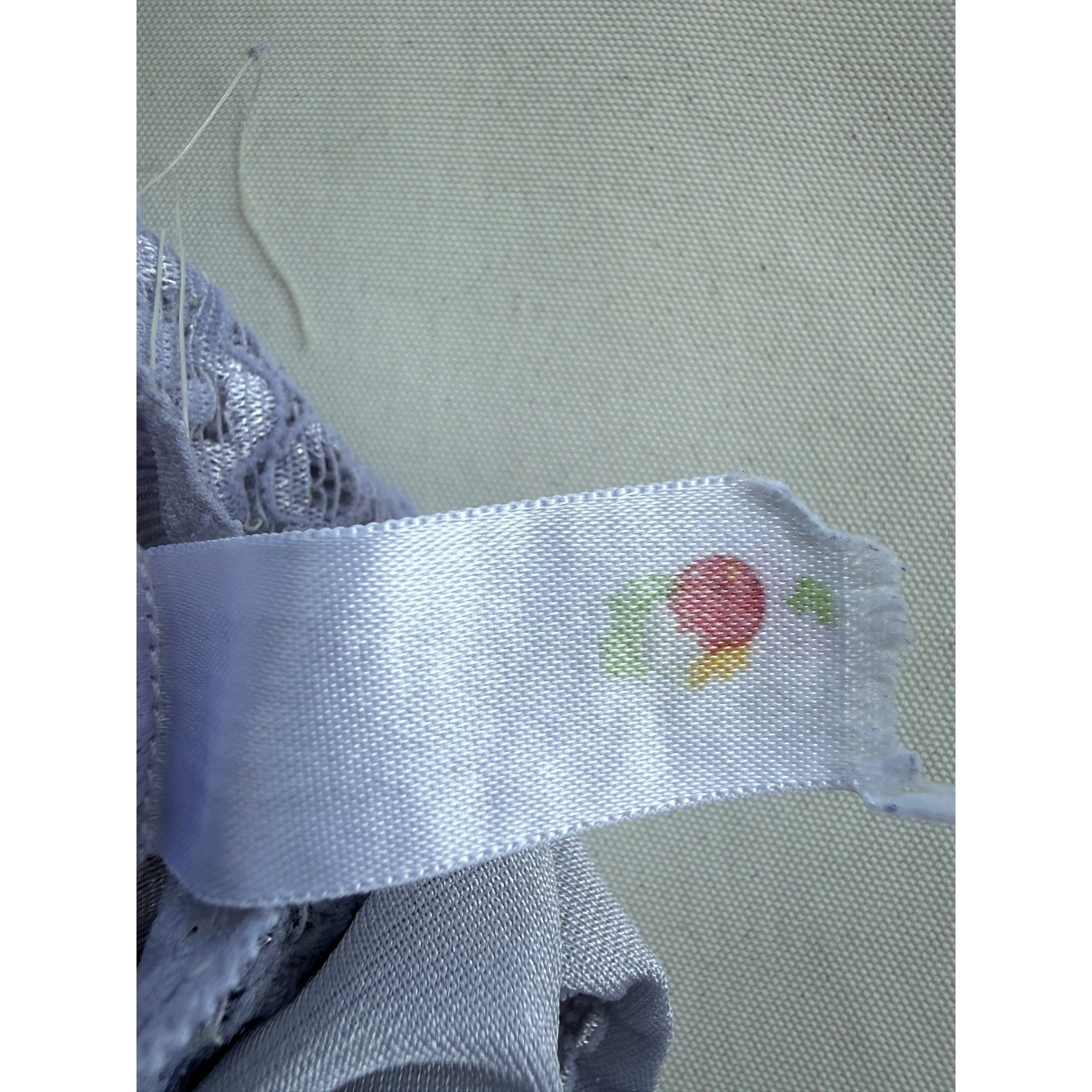 2 Vintage 80’s Fruit of the Loom High Cut Brief Panties Lace Trim Purple Blue