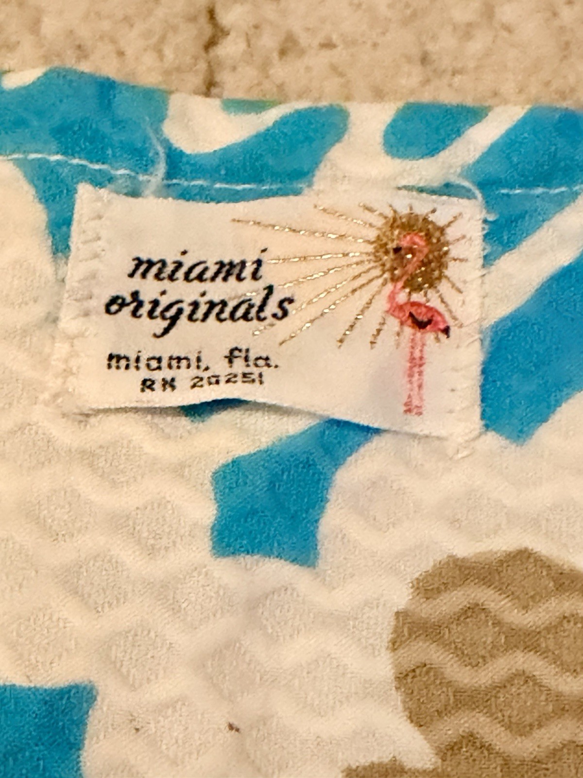 Vintage 60s Miami Originals Label Culottes Skort Dress Sz S/M Beach Pool Party