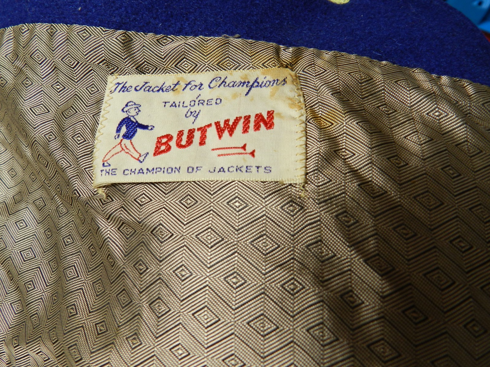 Vintage 1966 High School Letterman’s Jacket Red & Blue Wool Ladies Size 16