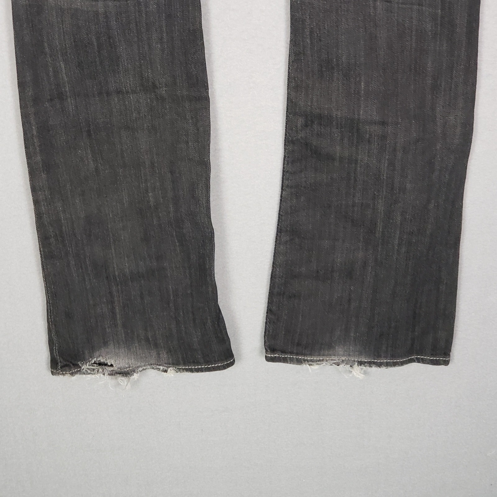 Y2K Big Star Sophie Bootcut Jeans Black Denim Grunge Western Distressed Size 25L