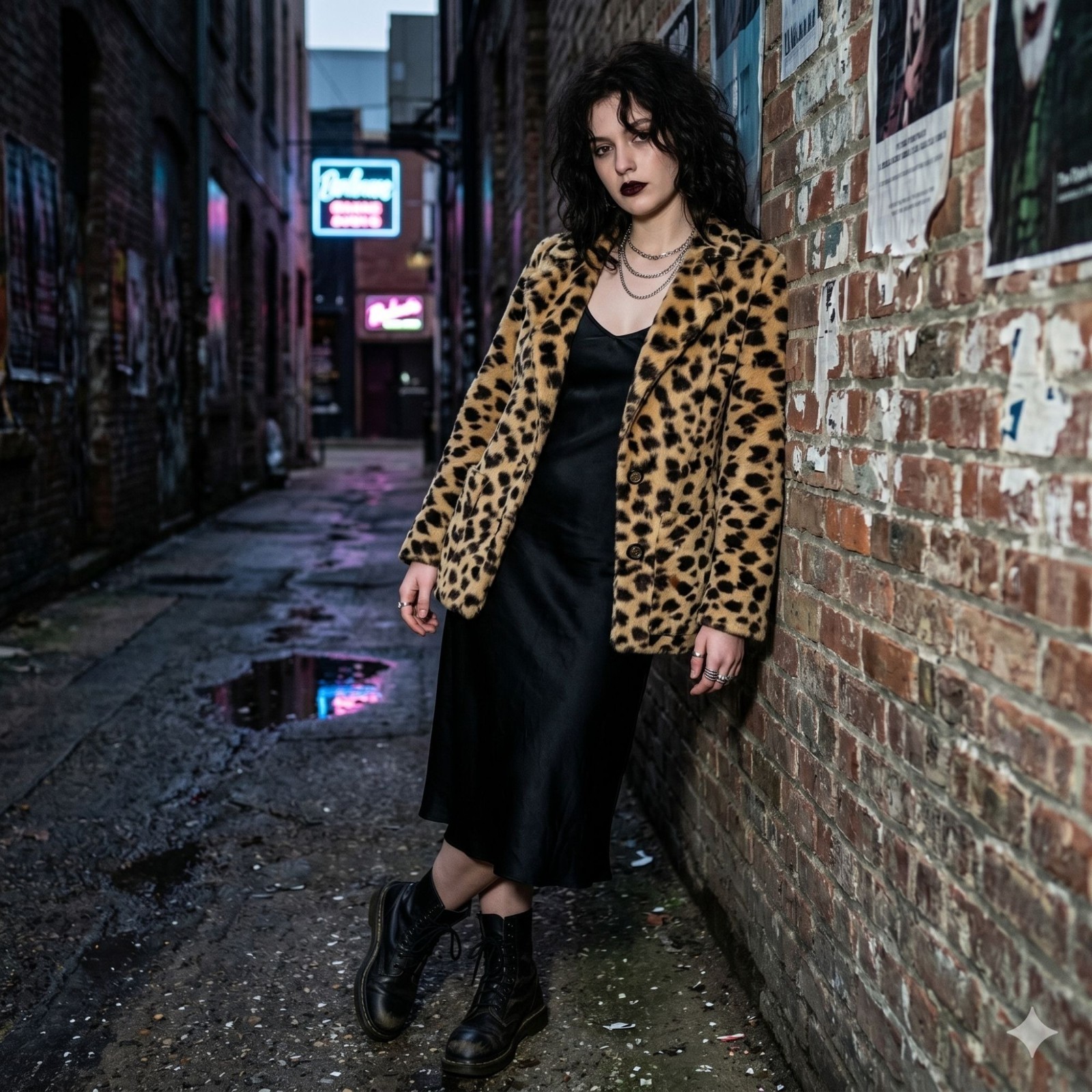 Vintage 80s Womens Size Small Leopard Animal Print Faux Fur Blazer Jacket Coat