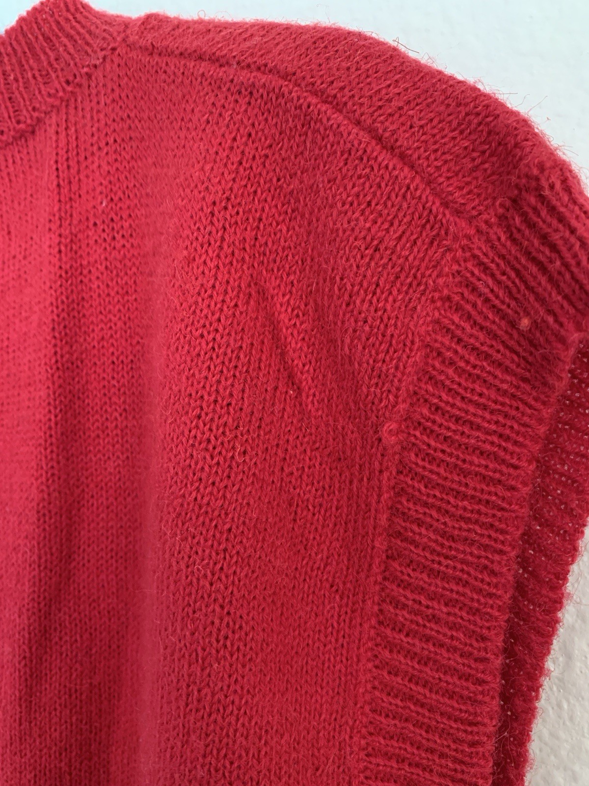 Vintage M The Import Workshop Wool Blend Vest Red Goose Farm Retro 70 80s Kitsch