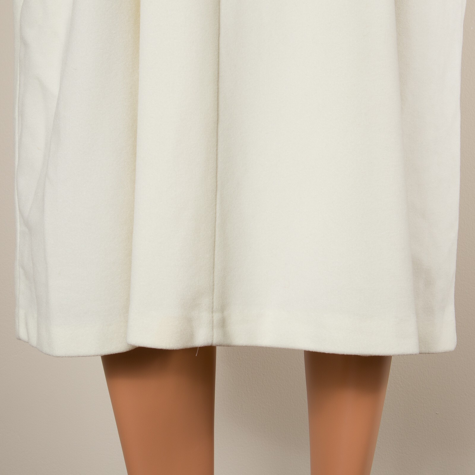 💖 VANITY FAIR Vintage Ivory Robe Lounge Coat Fleece Long Sleeve Half Zip 2XL