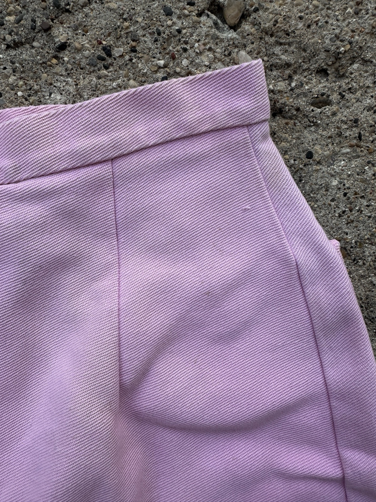 Vintage 1960s Pink Asymmetrical Skort Shorts Women’s XS S 25 26 Waist