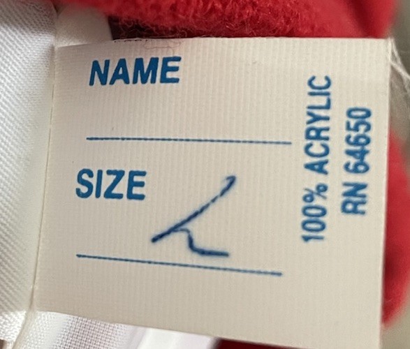 Vintage Red / White Varsity Spirit Fashion Jacket Women’s “Kelly Captain” Size L