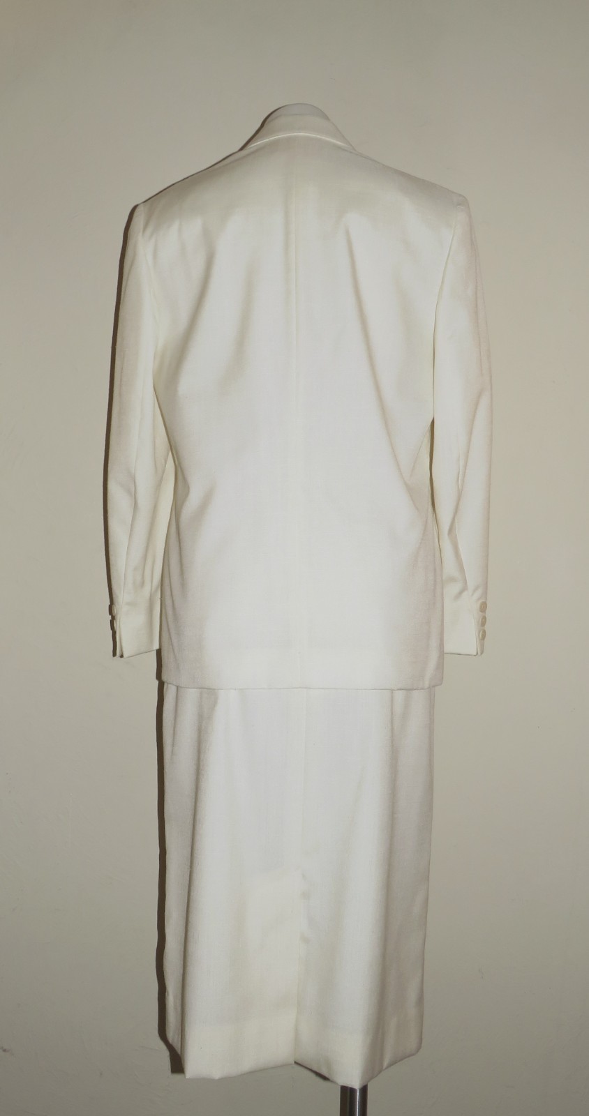 Vintage PENDLETON Country Sophisticates Silk Blend Ivory Blazer & Skirt Women 10