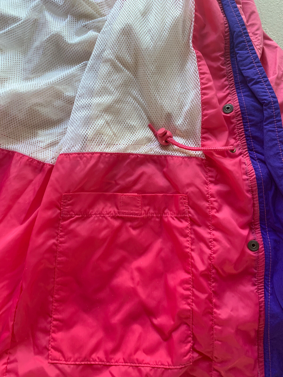 VINTAGE Eddie Bauer Gortex Jacket Windbreaker Pink Purple Womens Medium