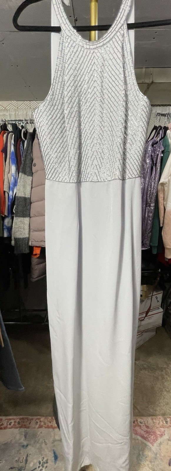Vintage DAYMOR Couture By Mercedes Ferreira Beaded Evening Gown Sz 6