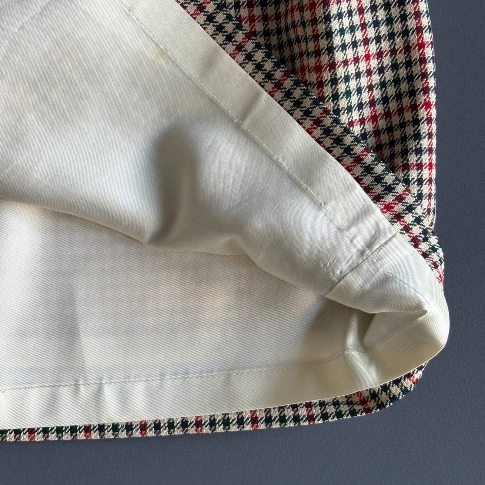 2 Pcs Brooks Brothers Skirt Suit – Houndstooth | Silk Wool | Blazer 10 Skirt 12