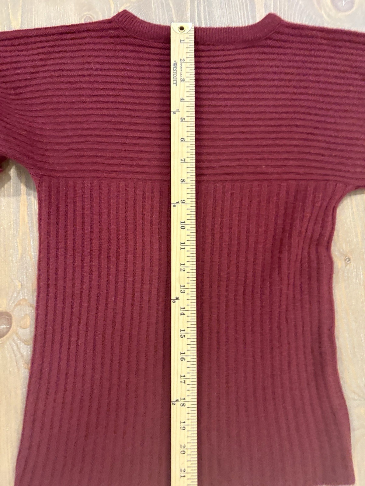 Sears JR Bazaar Vintage Sweater 70s Size Small Womens Knit Ribbed Vtg
