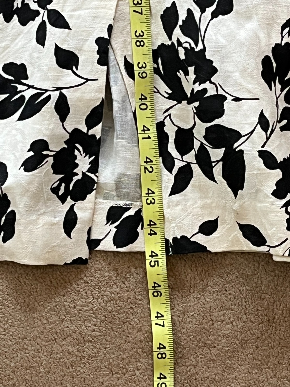 Vintage Floral Linen Dress Size 16 | International Ladies Garment Workers Union