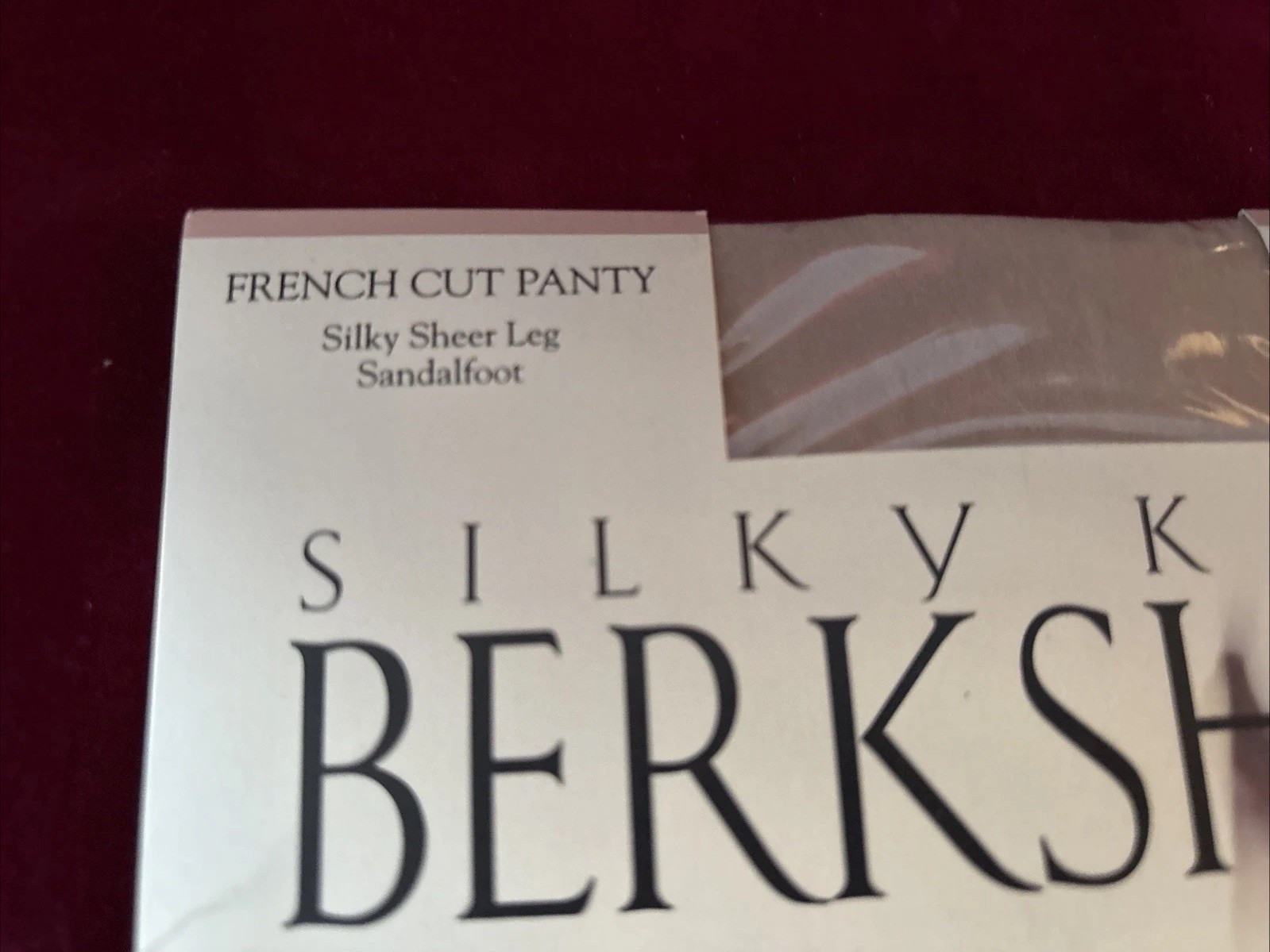 1993 New Berkshire Silky Kicks French Cut Panty LINEN Pantyhose Vintage Tall