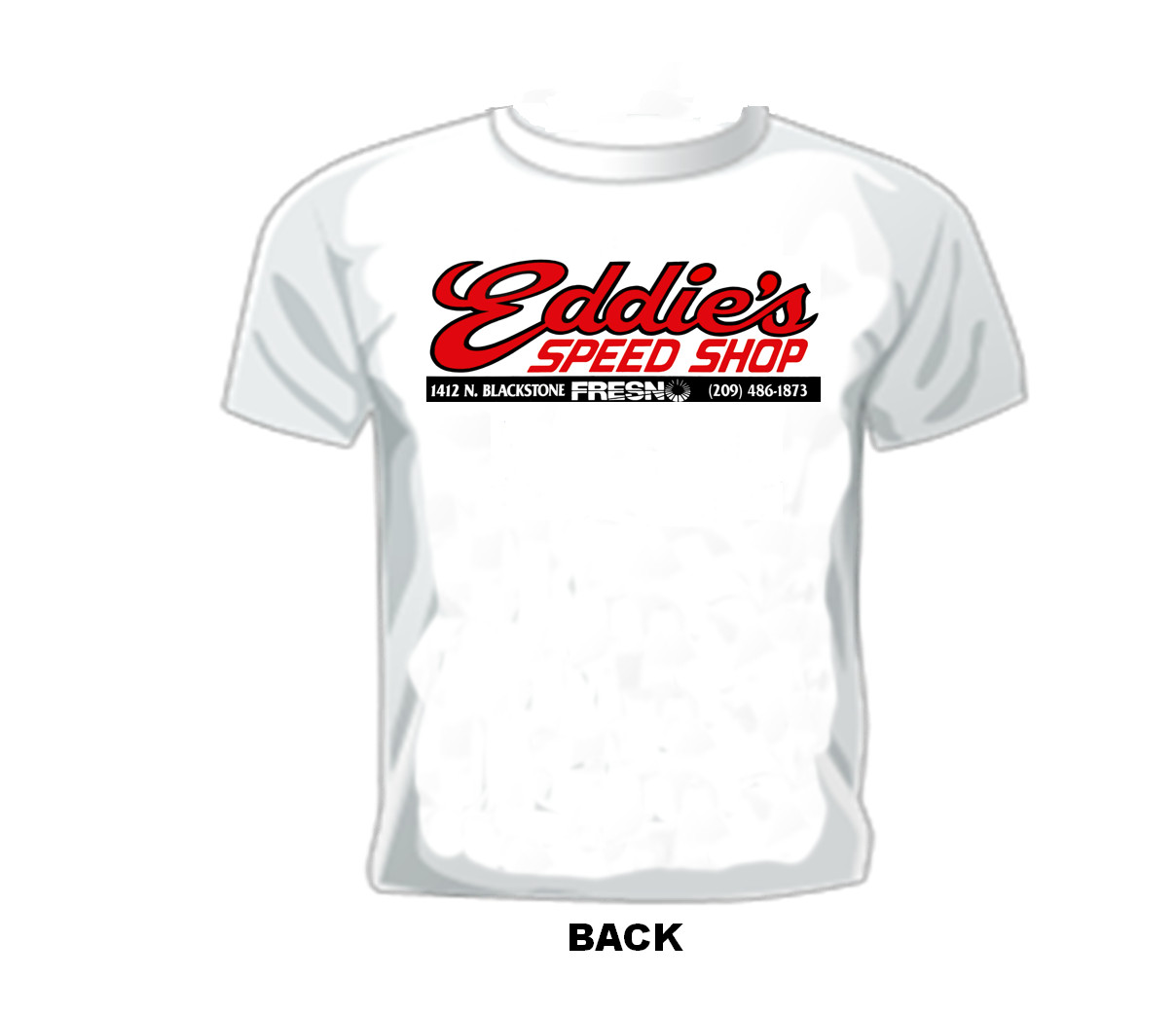 Classic Vintage Race T-shirt EDDIES SPEED SHOP FRESNO, CALIFORNIA