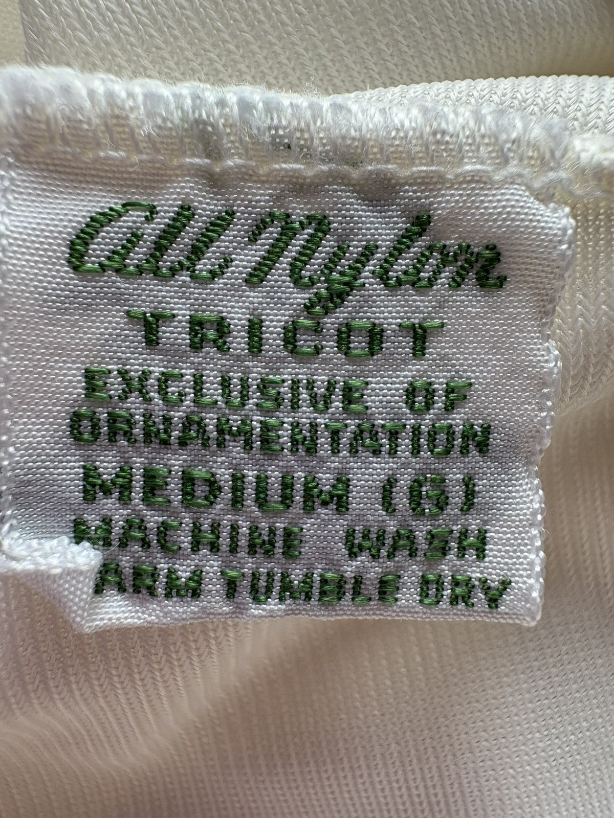 VTG Lingerie Greenco Maid White Nylon Lace Slit Half Slip Romantic Soft Sz. M